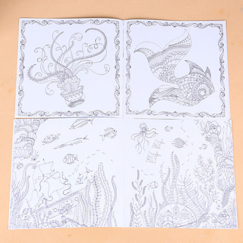 Lost Ocean Adult Inky Coloring Book