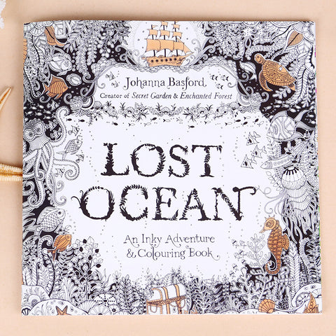 Lost Ocean Adult Inky Coloring Book