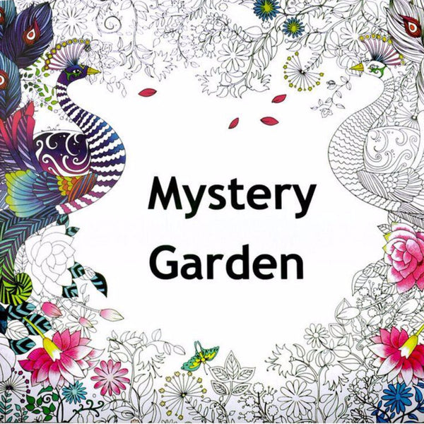 Mystery Garden Adult Coloring Book