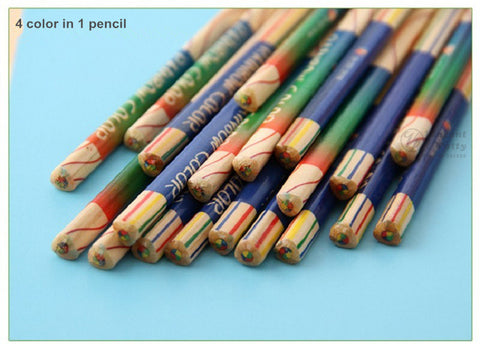 4 in 1 Rainbow Colored Pencils