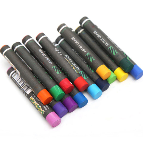 24-Color Round Oil Pastel